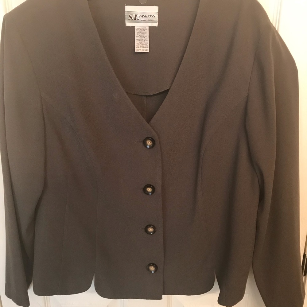 PM11055  Vintage Business Wear Button Down Jacket